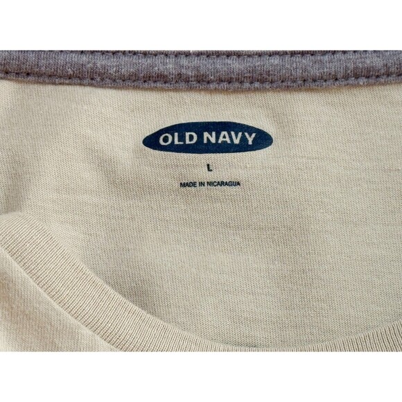 Old Navy Boys Short Sleeve Atari One More Level T-Shirt Beige Large - Picture 4 of 5